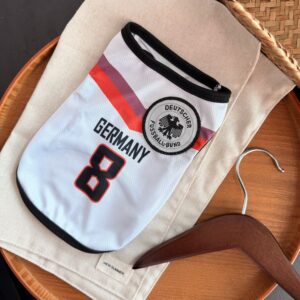argentina no.10 soccer jersey for dogs & cats | breathable mesh pet football shirt